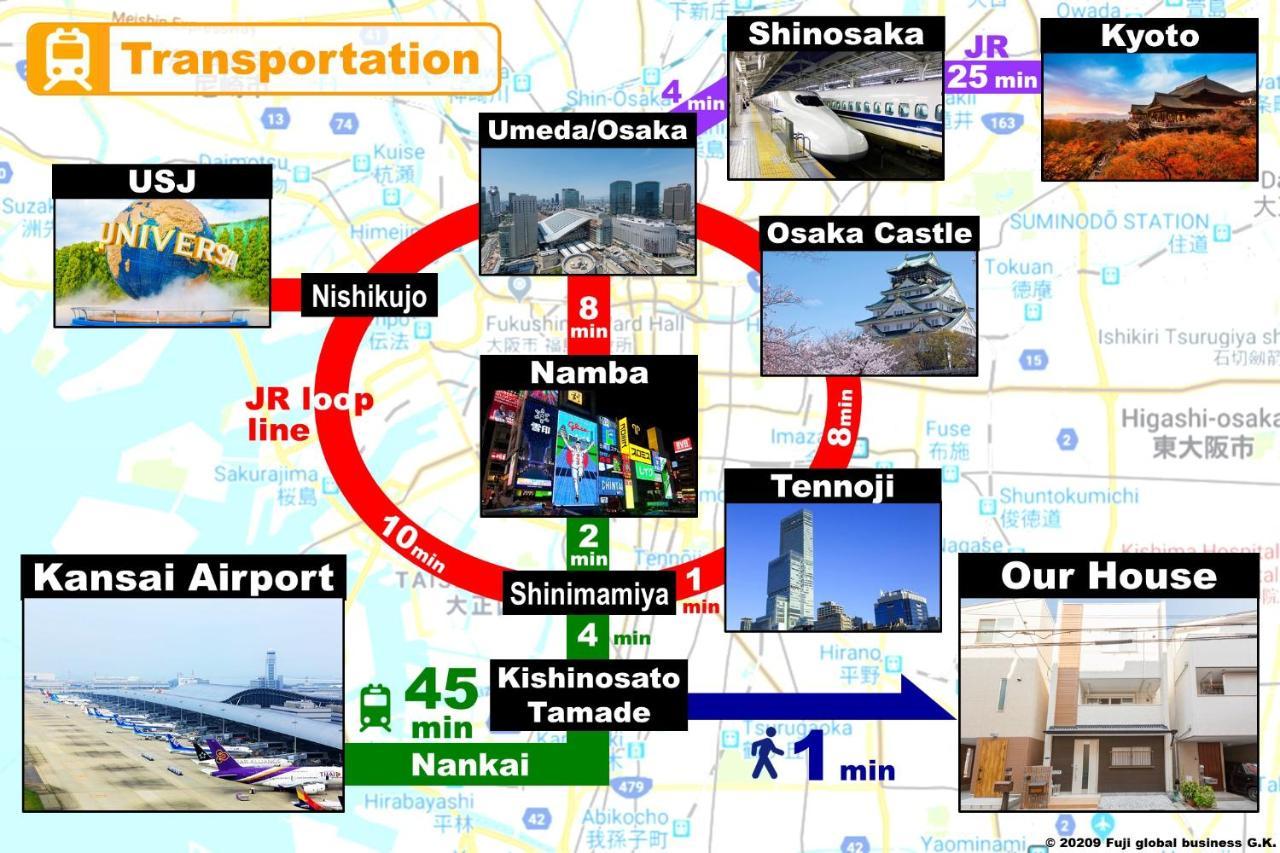 Prestige Suites Osaka Kishinosato-Tamade Kültér fotó